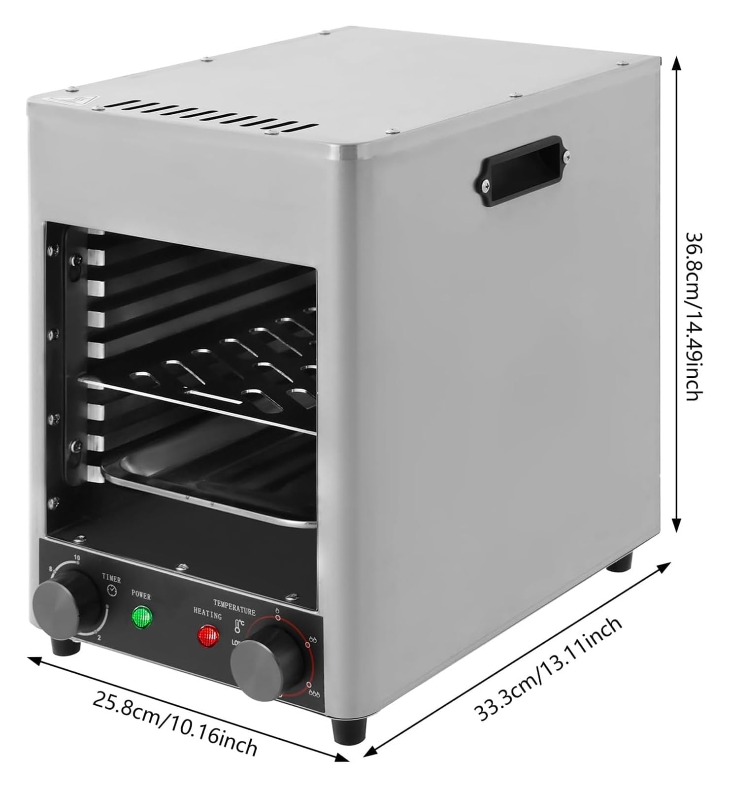 Parrilla de carne gourmet (1700 vatios), calidad de asador, parrilla infrarroja eléctrica para interiores, accesorios de acero inoxidable, parrillas eléctricas de cocina 5