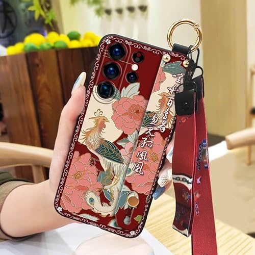Phone Case Compatible with Samsung Galaxy S26 Ultra, Phone Holder Back Cover Waterproof Protective Kickstand Anti-knock Elderly 