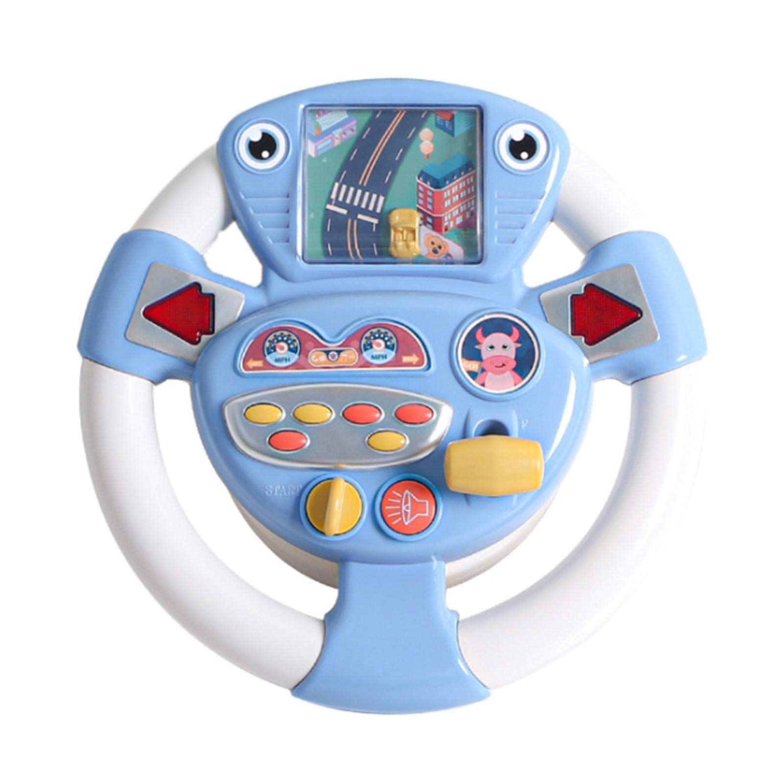 Buy Kids Steering Wheel Toy, Geared to Steer Interactive Driving Wheel