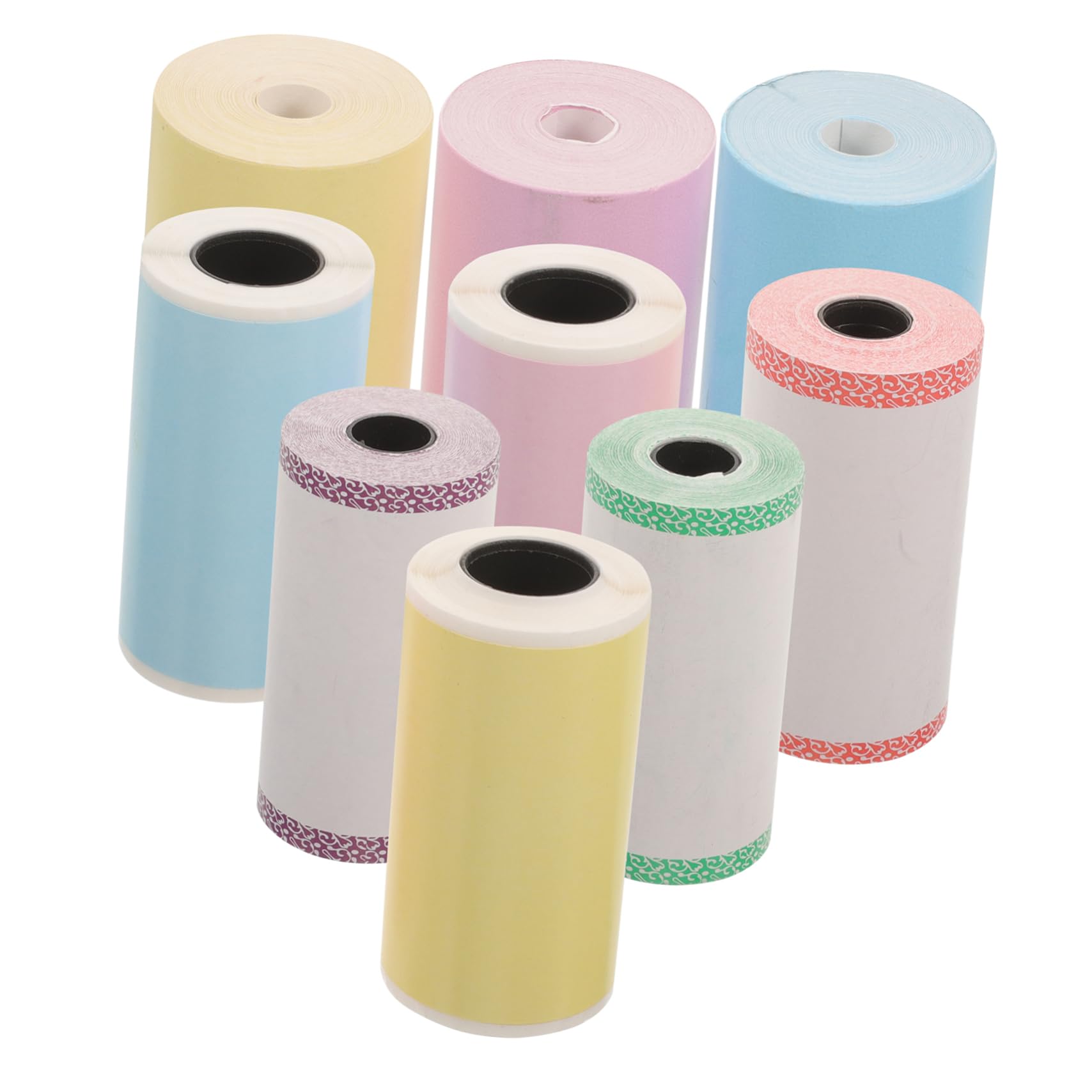 DOITOOL 4 Set Etichette Termiche Adesive Autoadesive Per Stampanti Mini Etichette Colorate Per Per Supermercati E Piccole Attività 9 * 4