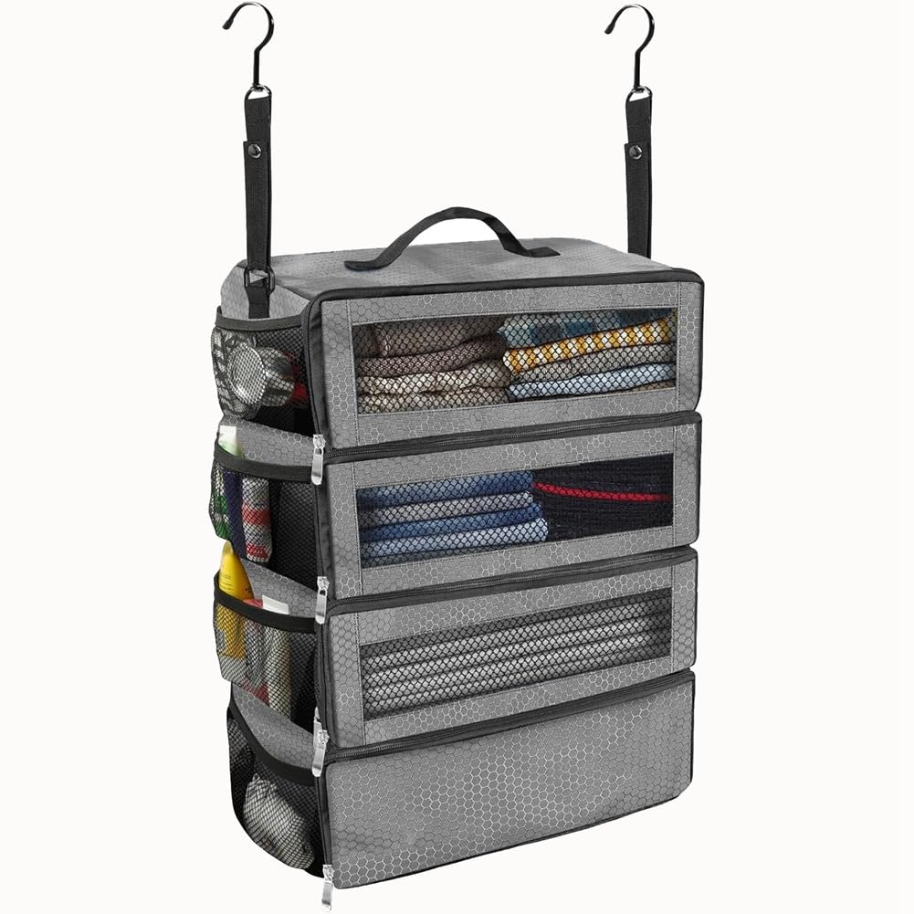 CTRLZS Waterproof Suitcase Clothing Organizers Travel Packing for Traveler and Students Luggage Packing Organizers Grey