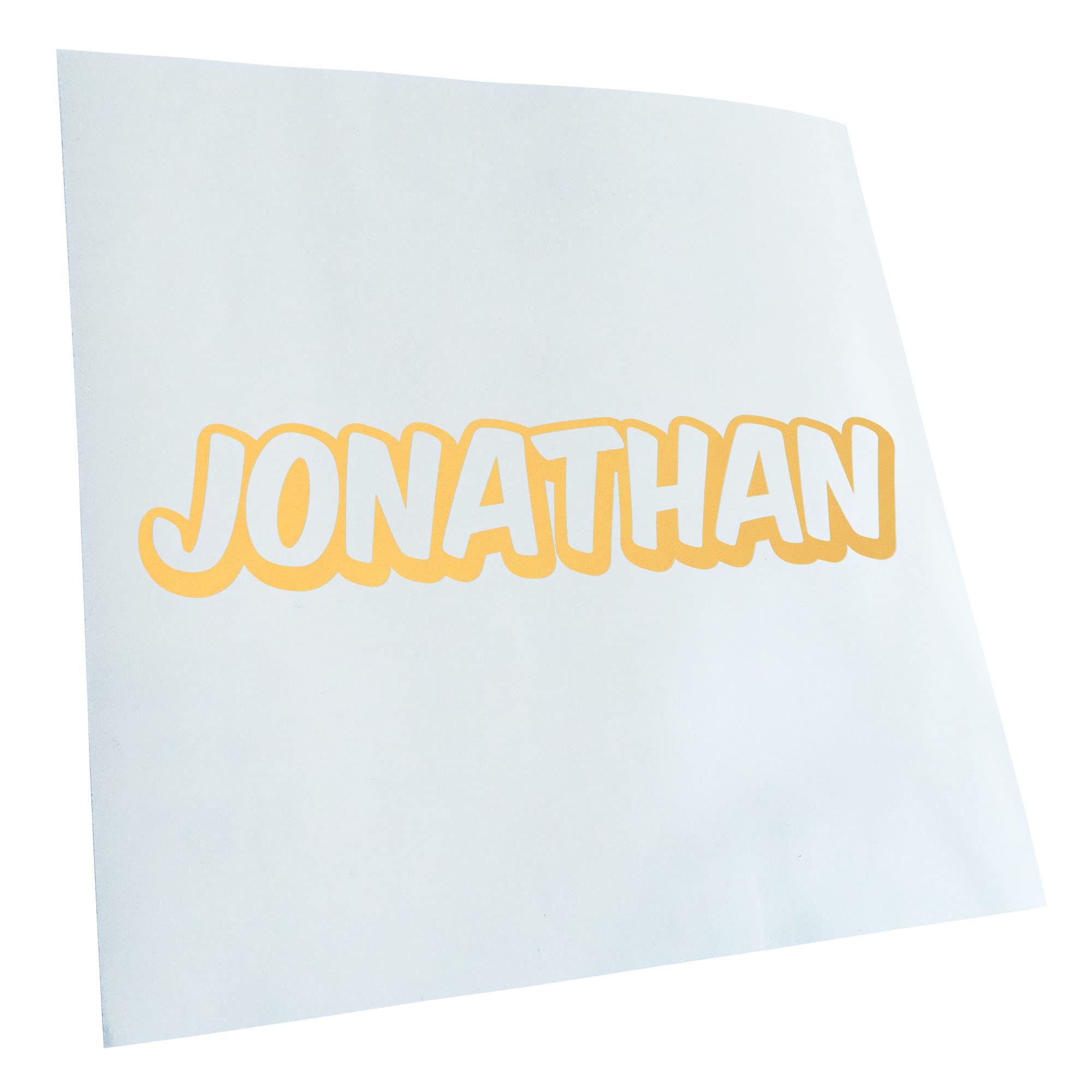 Kiwistar Jonathan First Name Boys Sticker 25 Colours Neon Matt