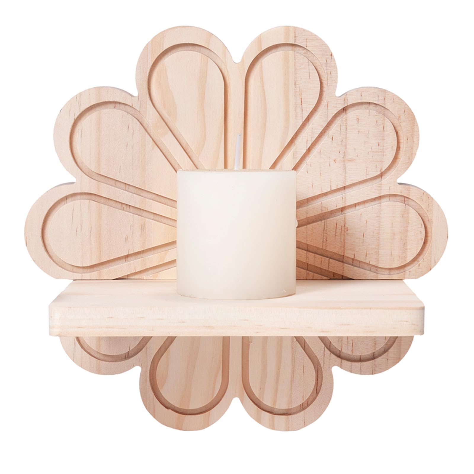 Buxuaaaa Sturdy Wood Wall Shelves Bohemians Stylish Designs Suitable for Small Plant and Decorative Items Storage Solution Bohemians Decoration Shelf