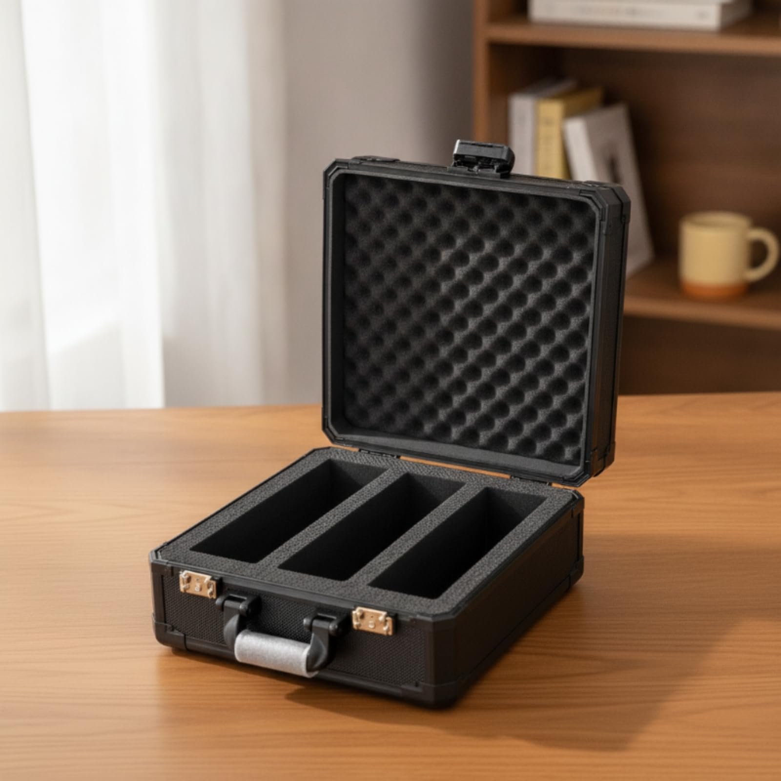 Valigetta con Serratura a Combinazione Antiurto Valigetta in Alluminio Robusta Custodia Rigida Porta Carte per Tornei