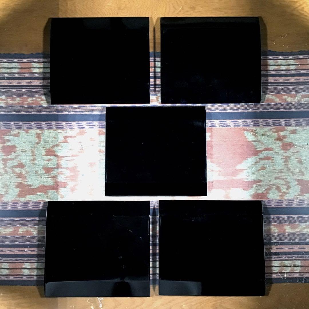 Amazon | さかえ屋 津軽塗 角皿 5枚 | ノーブランド品 | 小皿