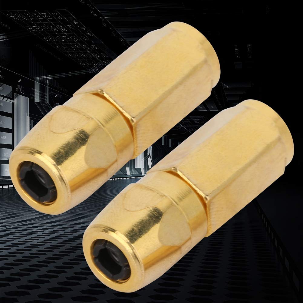 6 Ugelli Per Pistola A Grasso In Metallo - Filetto 1/8'' NPT, Pressione Max 4500 PSI - Zincati, Valvola A Sfera Antigoccia, Accessori Per Lubrificazione