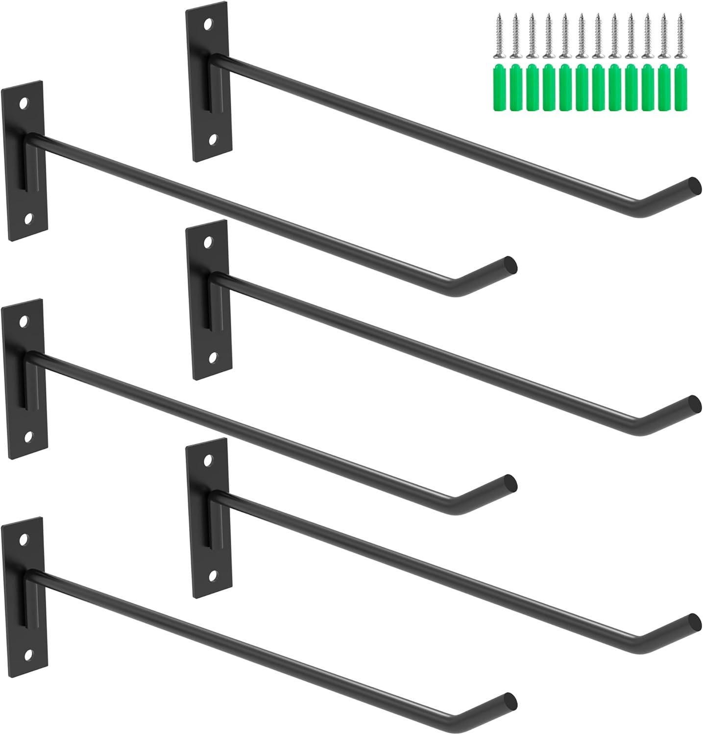 Sfcddtlg 6 PCS Yoga Ball Holder15.3 Inch Metal Wall Mounted Yoga Ball