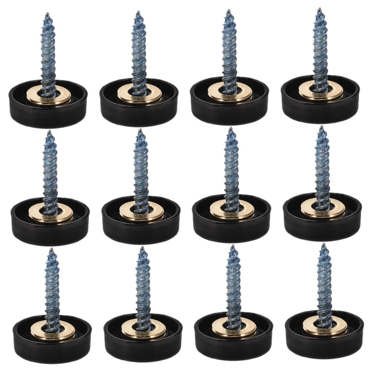 FUNOMOCYA 12pcs Mirror Nail Covers Decorative Screw Caps Advertising Mounting Screws Easy to Install Stainless Steel