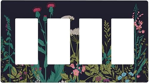 Miniatura 110 de Cubierta de Interruptor de Luz de Palanca de 1 Gang con Estampado de Bosque de Pinos Rústico Campestre, Cabaña Lodge Granero Bosque Forestal de