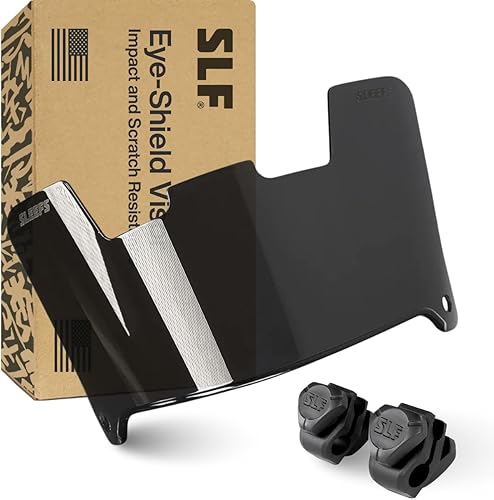 Miniatura 8 de SLEEFS Visera para casco de fútbol  Viseraescudo profesional  Se adapta a cascos de jóvenes y adultos  Incluye clips para visera