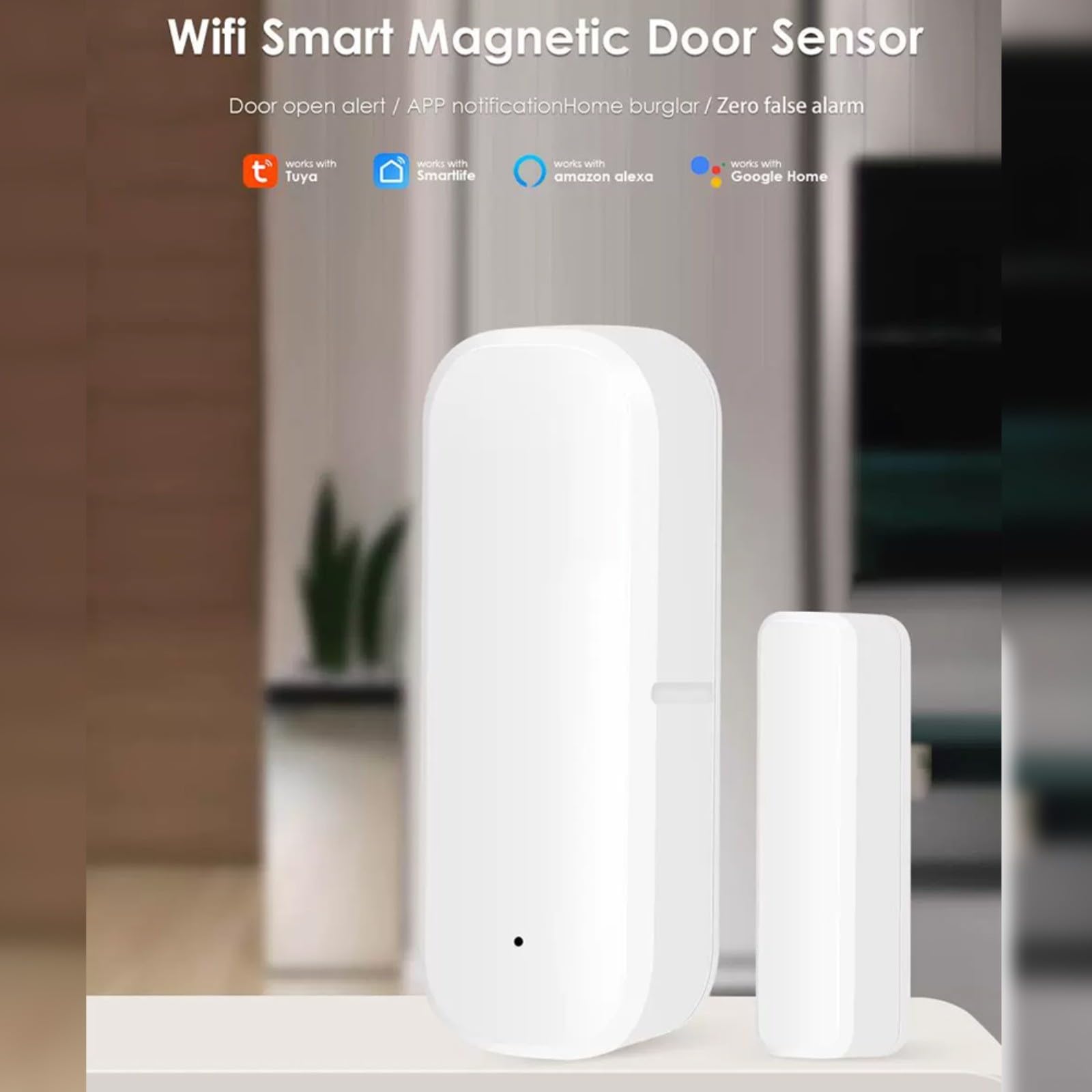 für Tuya WiFi/For Zigbee Door Sensor For Window Sensor Smart Home Door Detector(4pcs-Zigbee)