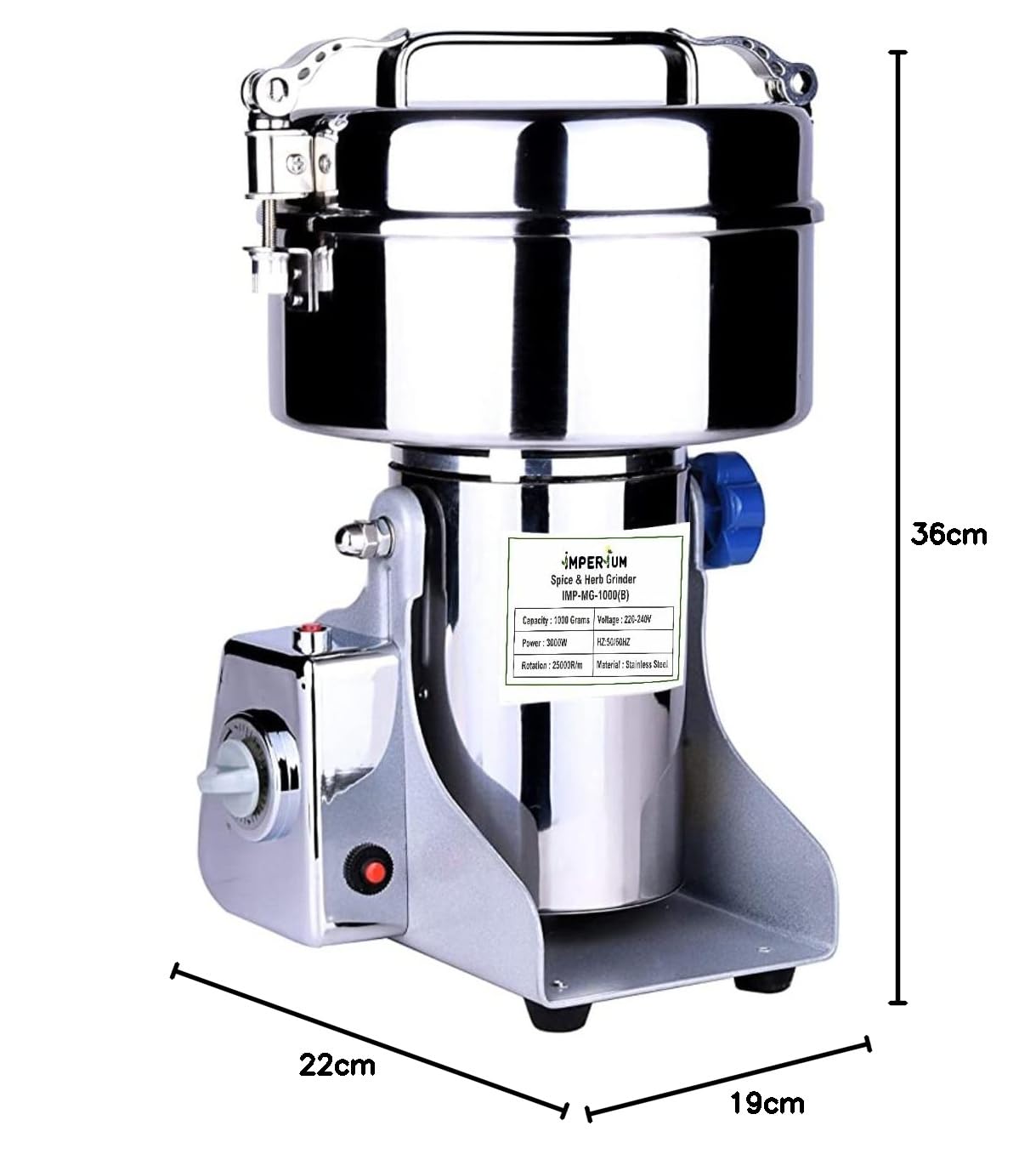IMPERIUM Spice Master Grinder - 3000W Stainless Steel -7
