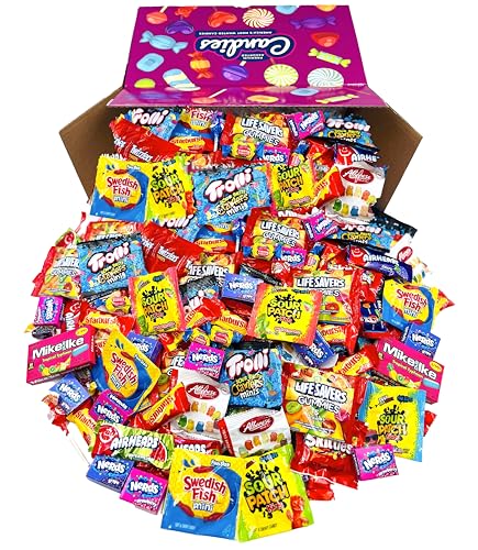 Bulk Fun Size Assorted Halloween Candy 6.25 LBS Individually Wrapped | Pinata Filler-Party Favor-Goodie Bags, Classroom Prizes and Parade, Birthday, Chewy, Gummy, Trick or Treat Candy - image 2