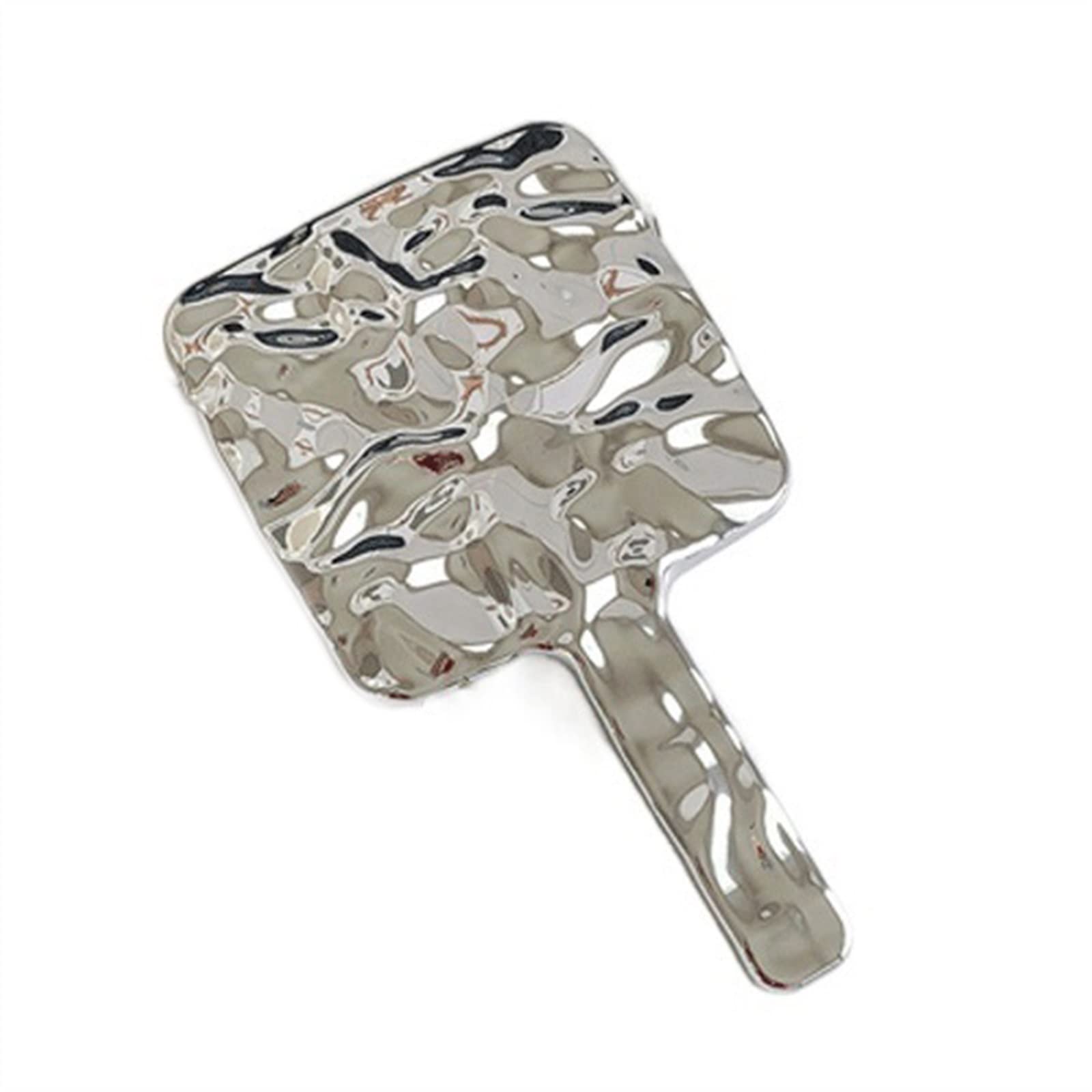 KFGISD, Handheld Makeup Mirror Small Mirror Silver Square Makeup Mirror Simple and Portable Tabletop Cosmetic Mirror,Tabletop Mirror(Small)