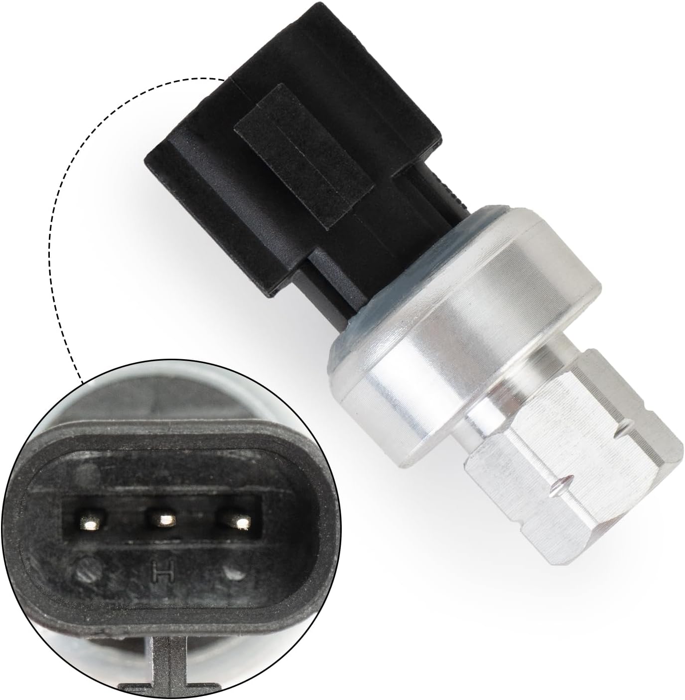 MR306624 A C Refrigerant Pressure Switch Compatible with Mitsubishi Lancer 2008-2014,Outlander 2003-2016,Eclipse 2006-2012,Galant 2004-2012,Outlander Sport 2011-2017