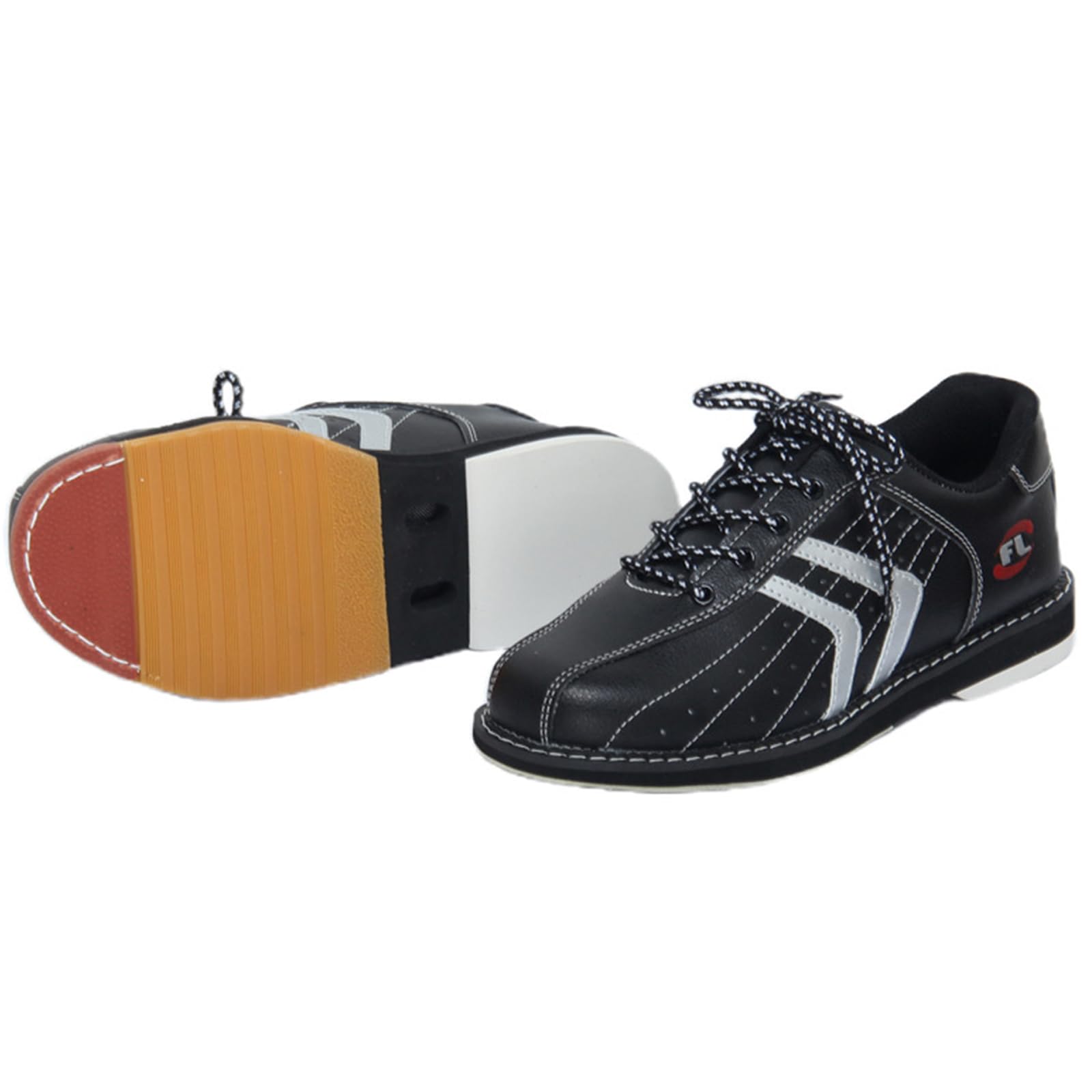 SDEQA Zapatos de Bolos para césped para Hombre, de Cuero, Transpirables, Antideslizantes, Ligeros y para jóvenes