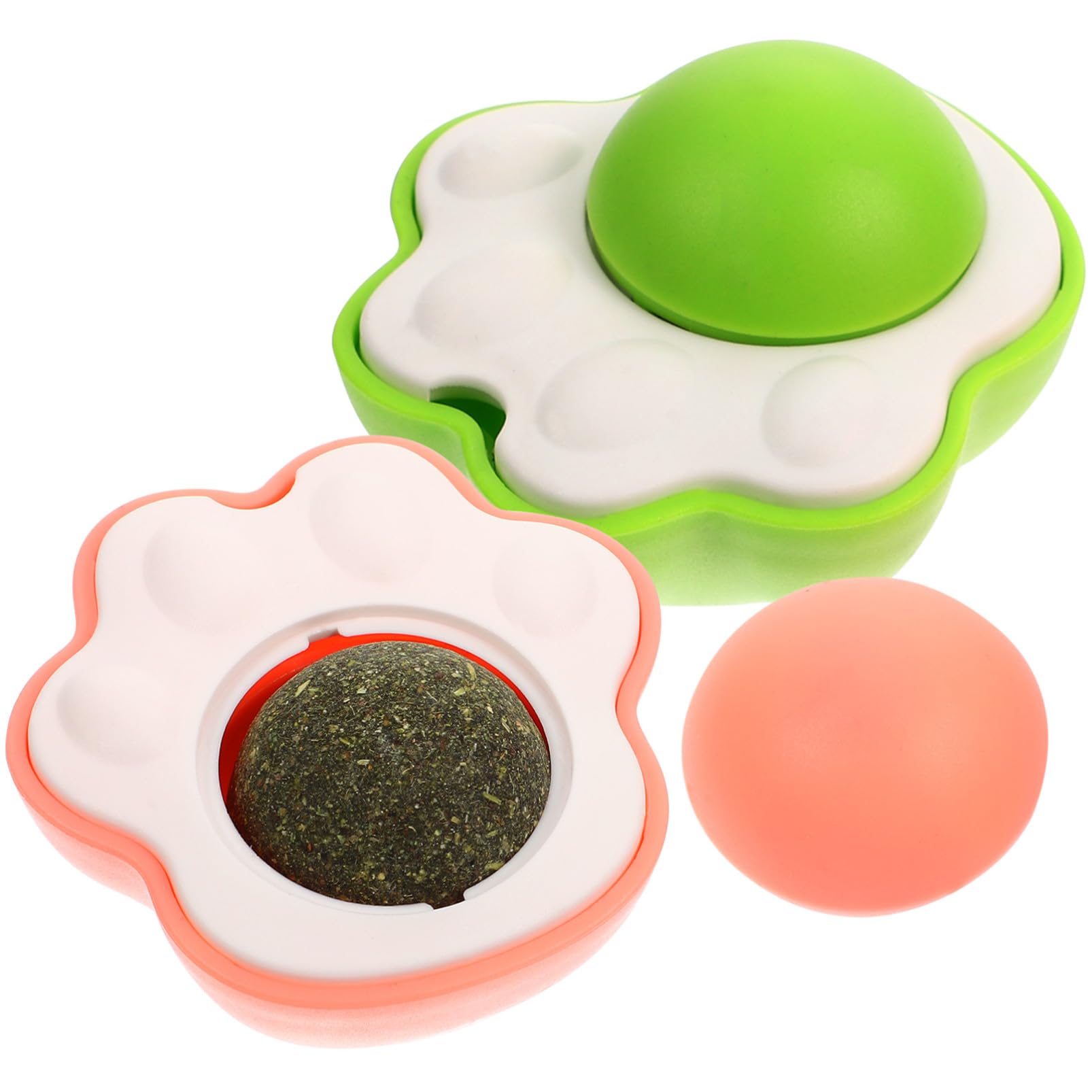 SUPVOX 10sets Giocattolo Per Gatti Con Pallina Di Catnip Di Stimola Appetito e La Salute Orale Facile Da Attaccare Pareti e Mobili Per Divertimento Interattivo e Sicuro