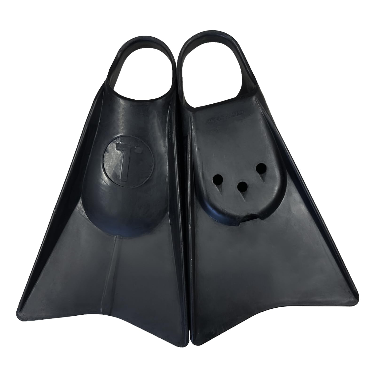 Tribe T2 Bodyboarding Swimfins - Great for Beach and Pool! Black L