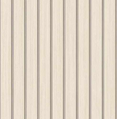 NextWall Stacy Garcia Home - Papel tapiz de listones de madera sintética (neutro)