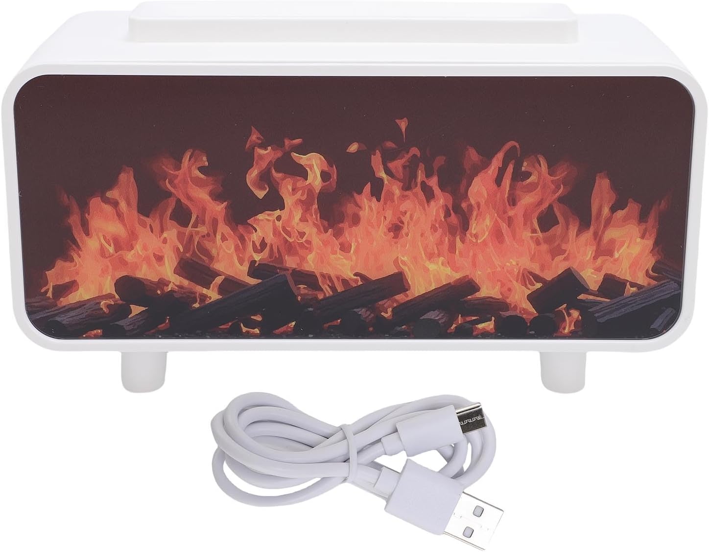 Amazon.com: NOENNULL Fireplace Flame Air Diffuser Humidifier, 7 Colors ...