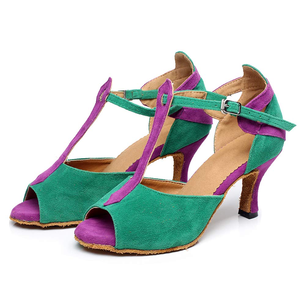 AOQUNFS Scarpe da Ballo Donna Salsa Latino Caraibico Scarpe da Ballo Latino Americano,QJW6212