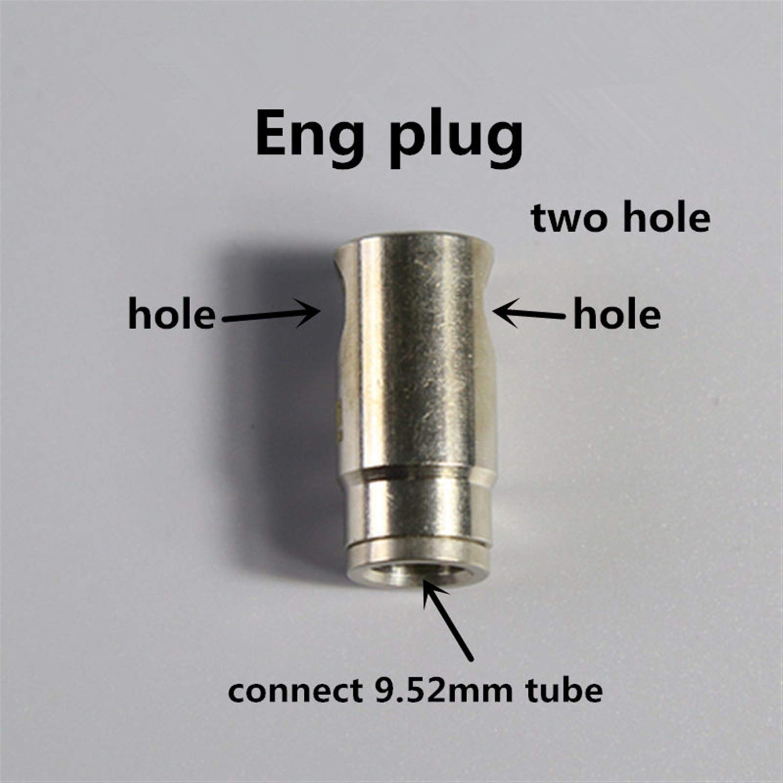 Trójniki dysz mgiełkowych 3/8" Slip-Lock z systemem chłodzenia, 10/24 UNC z mosiądzu, do systemu chłodzenia mgiełką wysokociśnieniową (nie zawierają dysz) (kolor: 10 szt., rozmiar: podwó