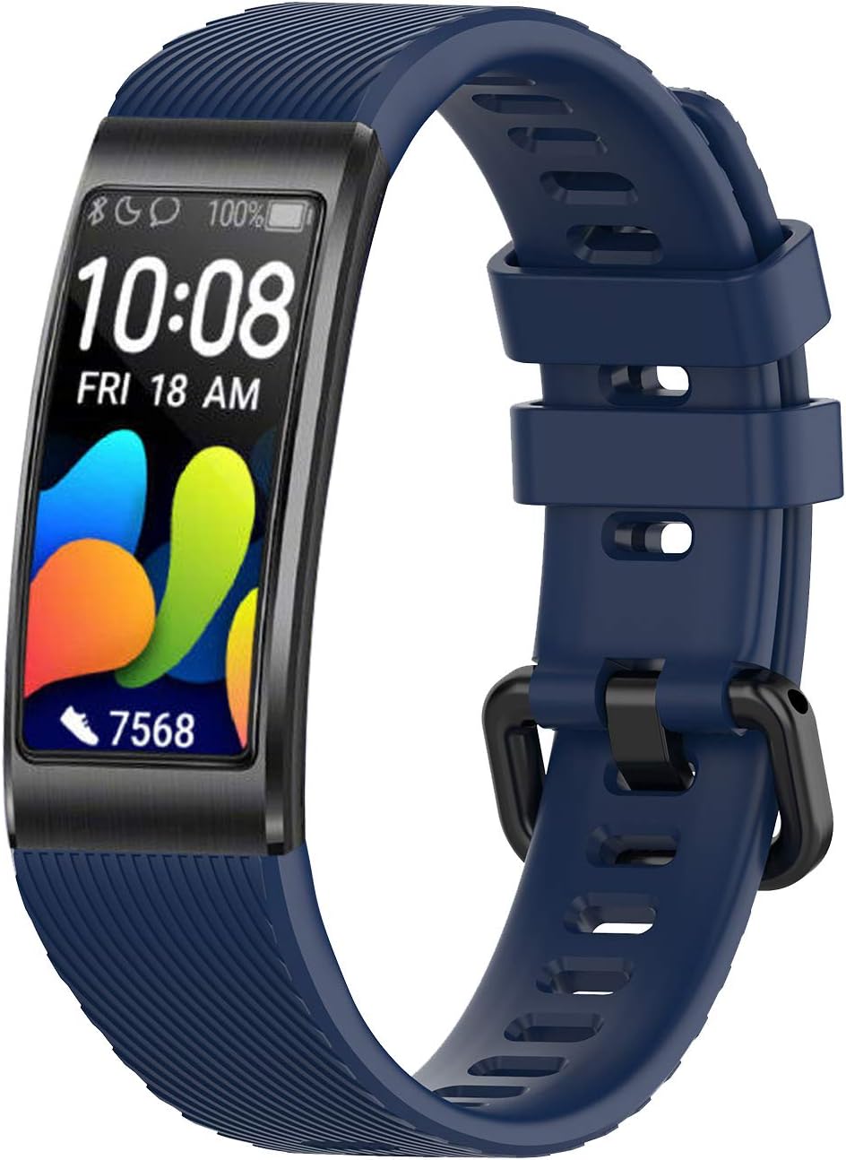 Seltureone Replacement Strap Compatible with Huawei Band 4 Pro, Bracelet  Protective Band Fitness Tracker Quick Release Strap Plain Silicone Band for Huawei  Band 4 Pro for Women Men, Dark Blue: Amazon.de: Electronics