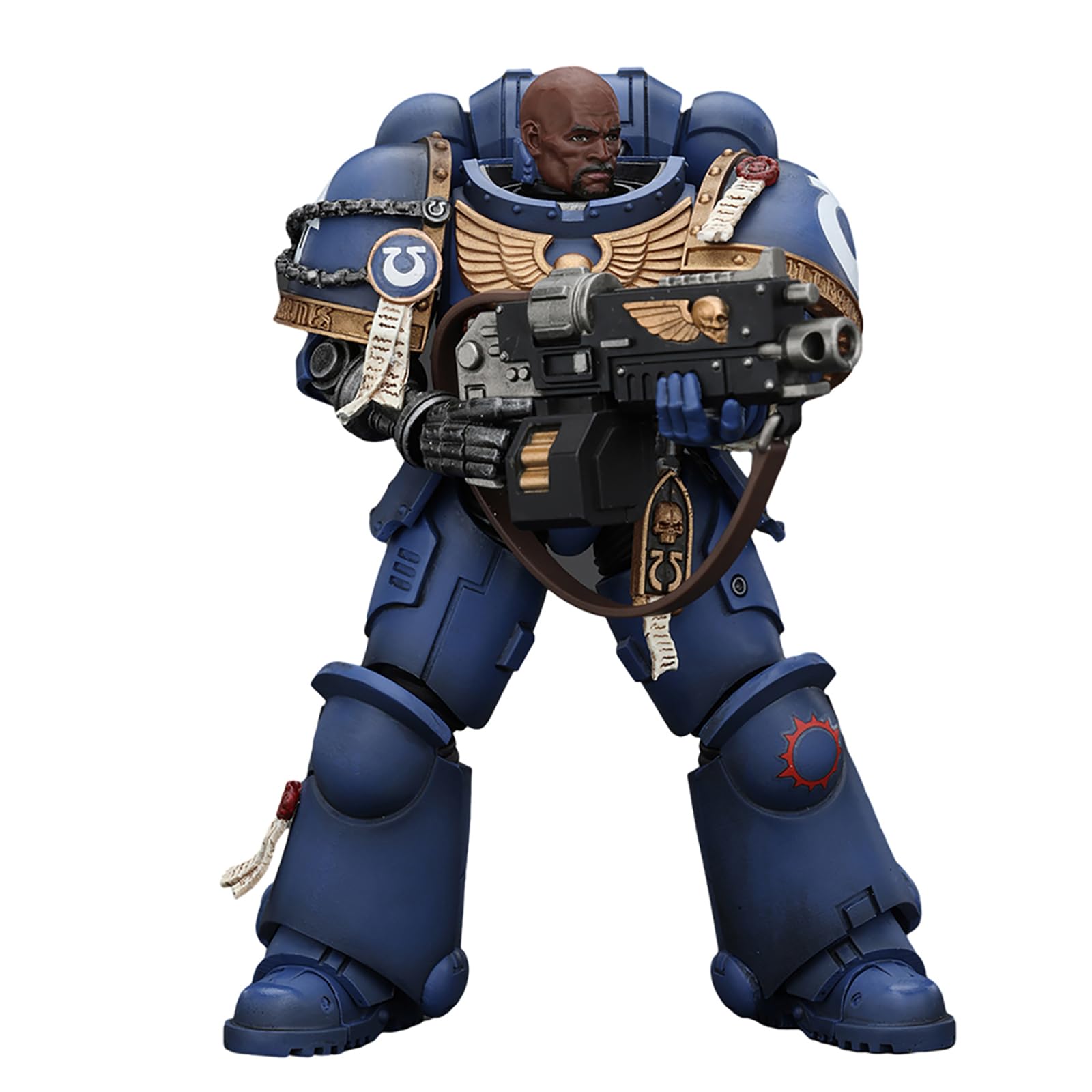 GWTCTOY JoyToy GW 40K Genuine License 1:18 Action Figure, Space Marine 2 Uitramarines Brother Chairon, 12CM Collectible Action Figures Kits — image 1
