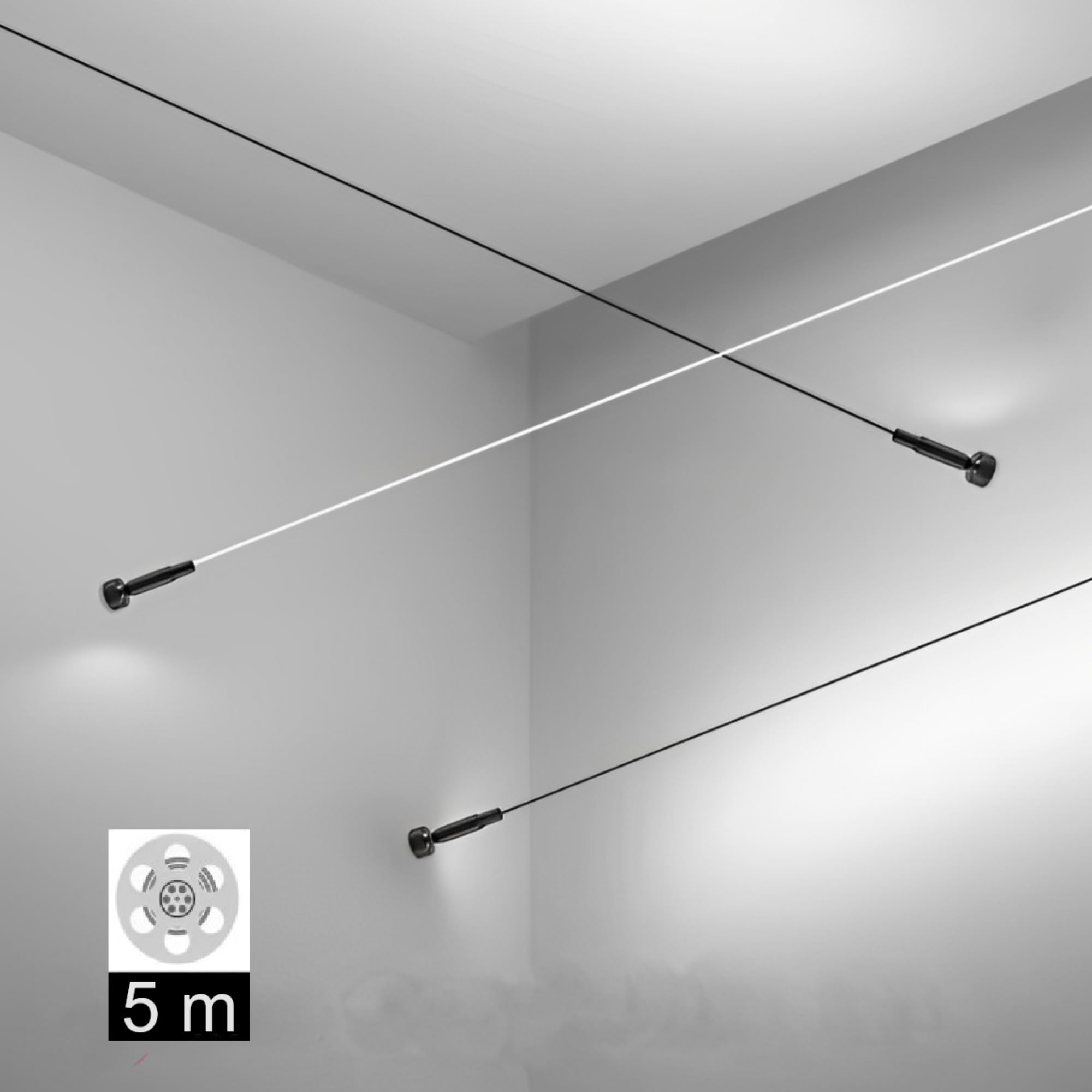 Jandei Skyline LED-Streifen mit Zubehör und Halterungen zur Befestigung, LED-Streifen nicht im Lieferumfang enthalten (5 m)