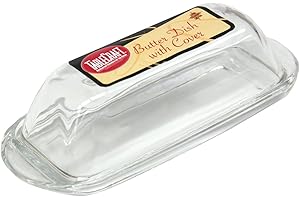 Crystal Clear Tablecraft Butter Dish - A Symphony of Preservation and Style