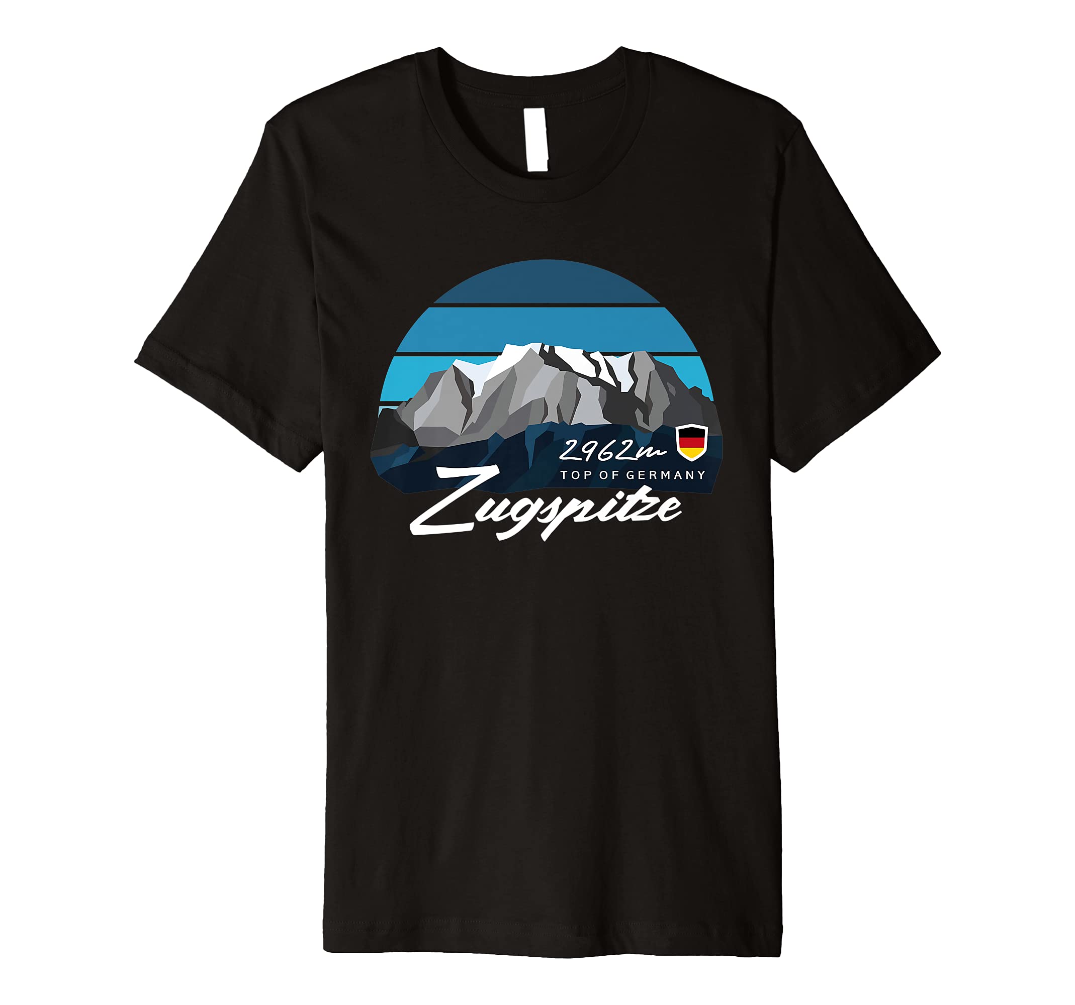 Germany Bavaria Zugspitze German Mountain Summit Souvenir Premium T-Shirt