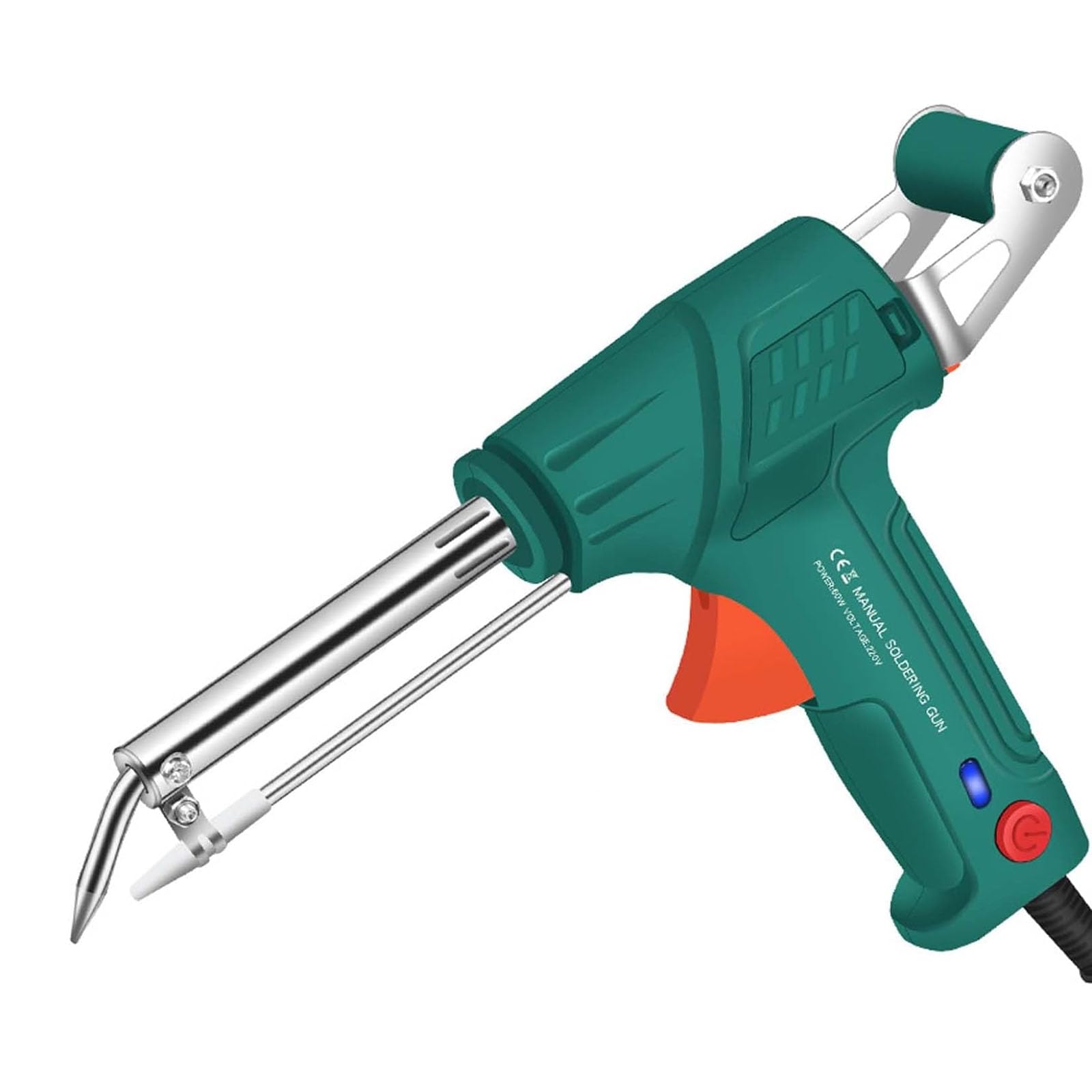 Pistola de Soldadura de Estaño con Calor Externo Portátil de 220V Soldador de Estaño Automático de Mano de 60W Soldador Eléctrico Doméstico para Reparación de Electrónica