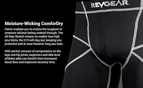 Miniatura 6 de Revgear X13 Compression Short & Cup  Great Protection for All Martial Arts  Invisible Inner Cup Pocket Design (Unisex Size)