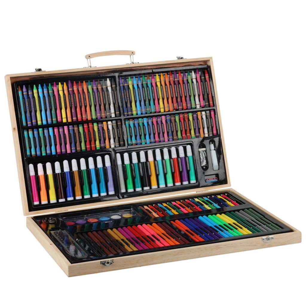 Set de dessin et de peinture 180 pièces avec de la peinture acrylique pour artistes