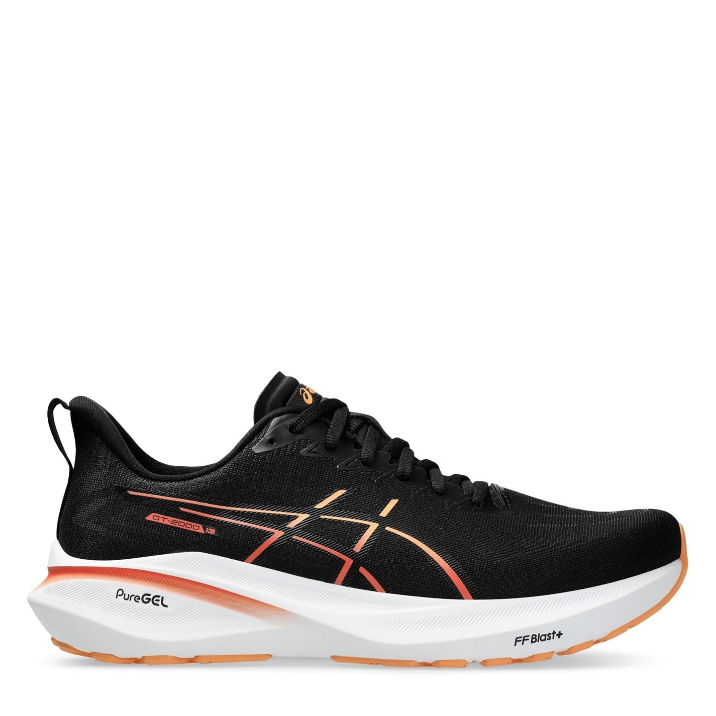 ASICS 1011B861-001 GT-2000 13 Men Black/Faded Orange UK 7.5