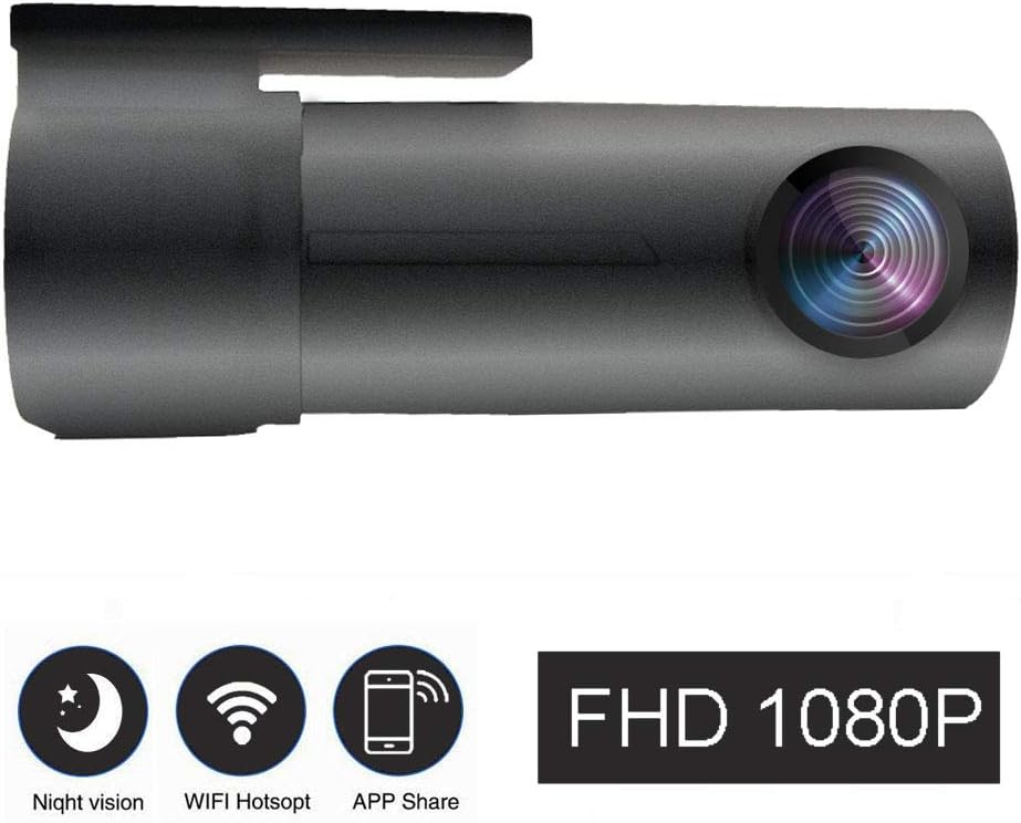 Dash Cam Wifi with Night Vision Car Camera 1080P Full HD Car DVR Camera 170°Wide Angel WDR Video Recorder,G-sensor,Loop Recording,Motion Detection and Parking Monitor