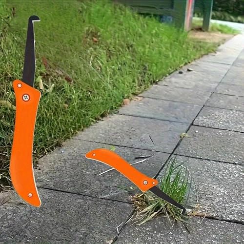 Professional Grout Removal Tool, Orange Handle with Steel Blade, 8.27 Inch Length, for Tile Floor Cleaning