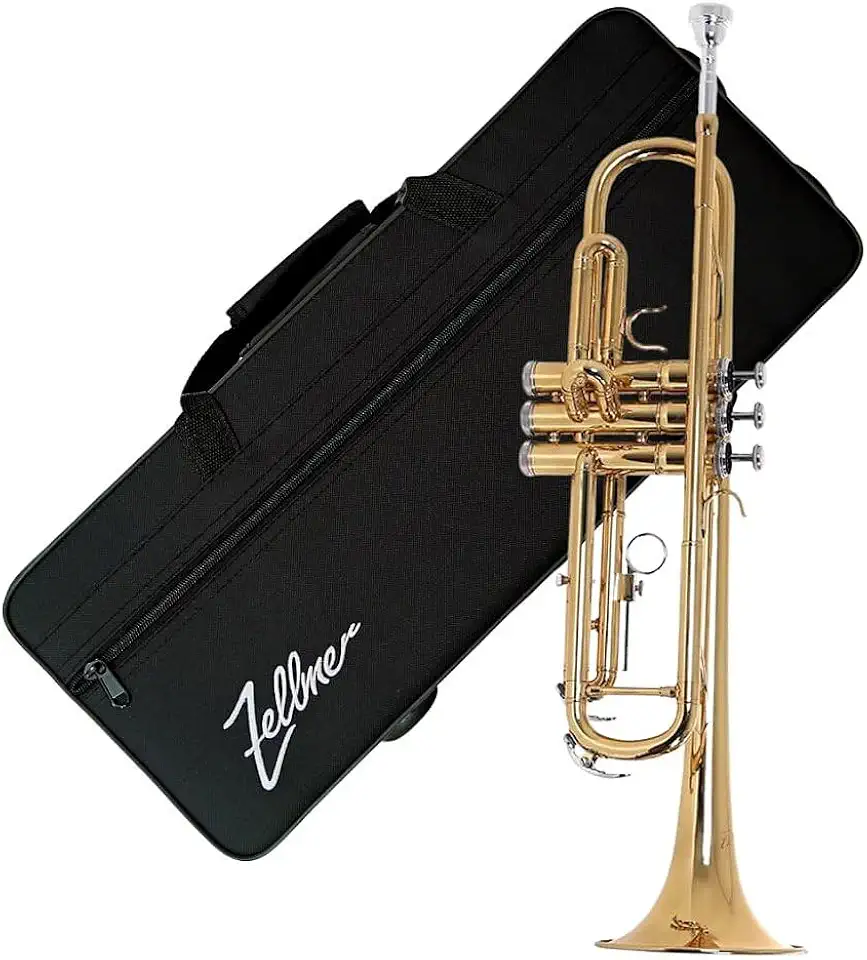Trompete Zellmer ZTR-300L Laqueado Sib com Case Luxo