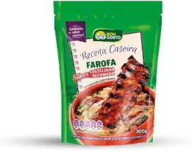 Farofa Pronta Bom Gosto. Receita Caseira 5 PACOTES. (COSTELINHA DEFUMADA)