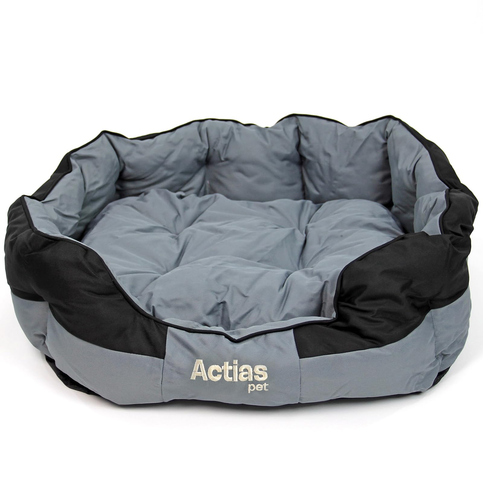 Actiaspet Waterproof Pet Bed - Padded Dog Bed with Reversable Cushion and Easy Clean Surface (Black, Large) — image 1