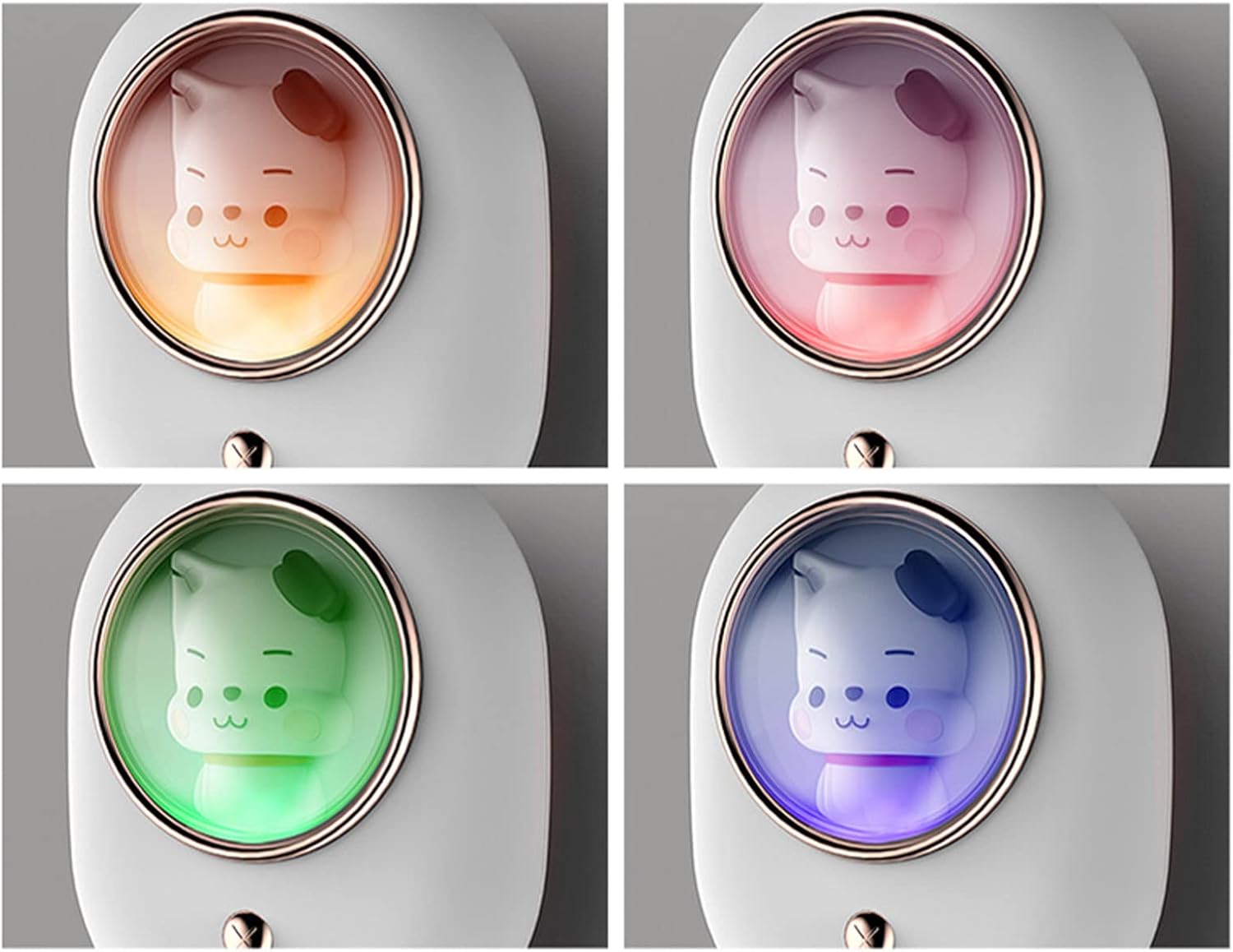 Fafeicy Wall Mounted, Space Capsule Design, Automatic Foam Dispenser with Rechargeable Battery for Kitchen and Bathroom Use