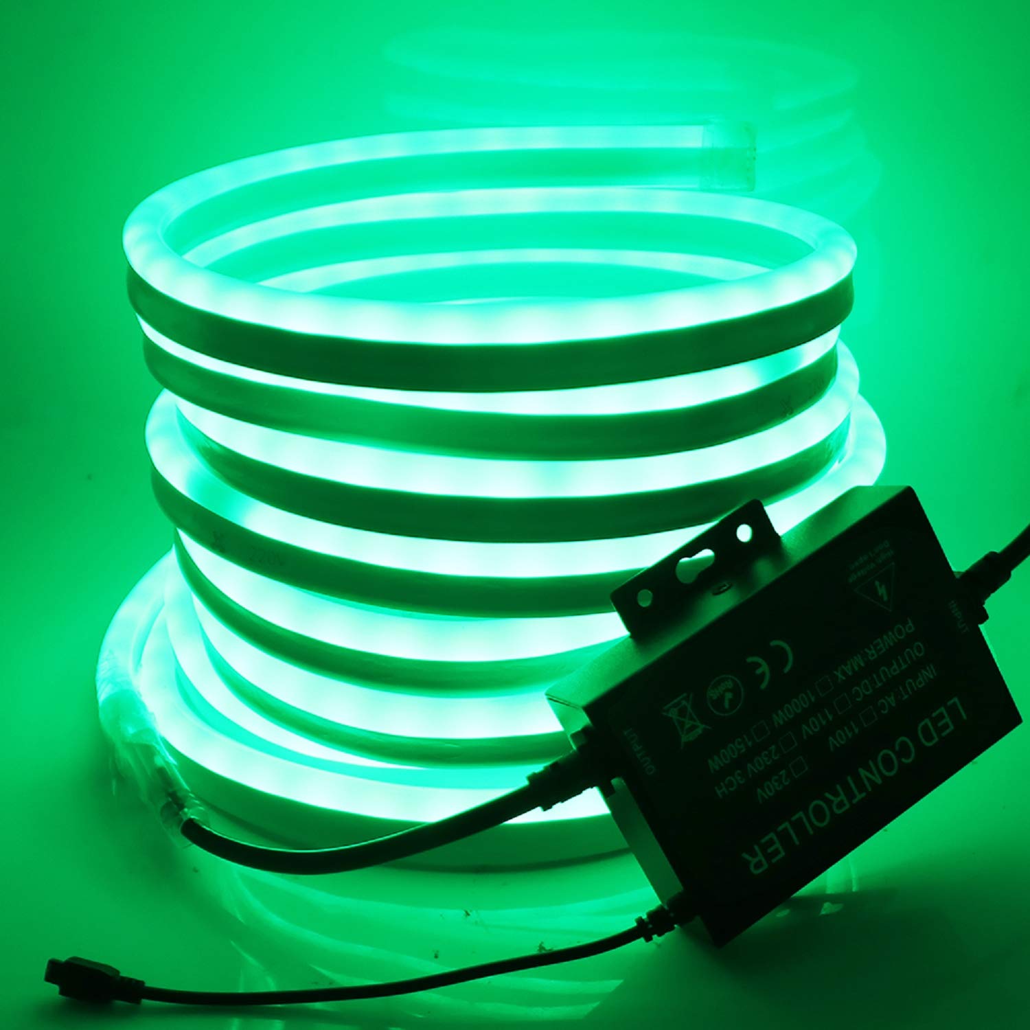 XUNATA Luce al neon WiFi RGB con telecomando, 220 V, impermeabile e flessibile, striscia LED, sincronizzazione musica, controllo app (100 m)