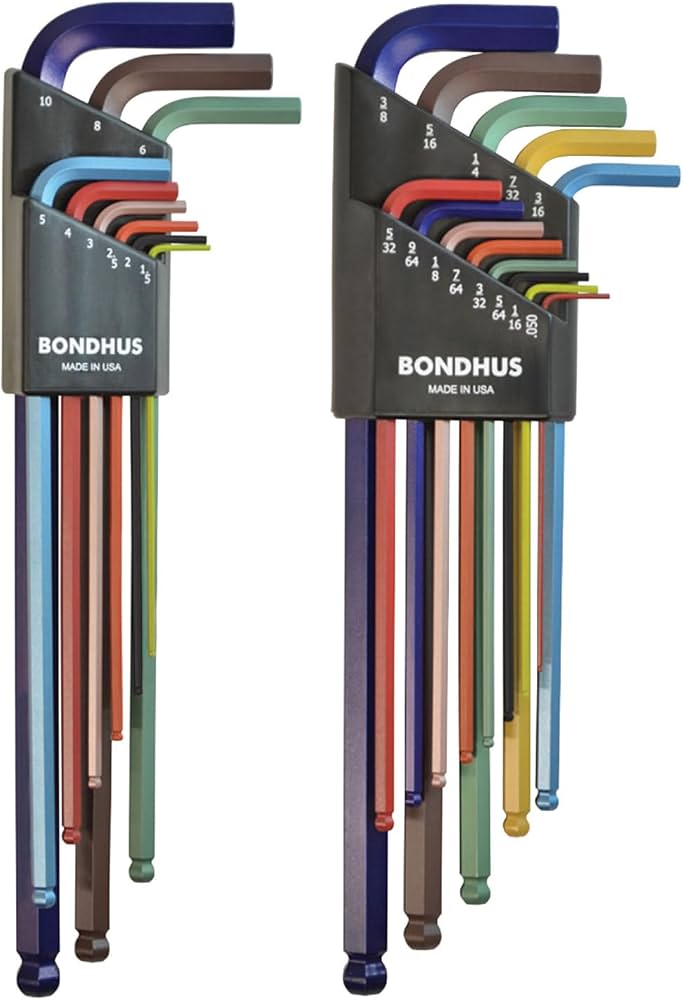 Bondhus 69600 Ball End Double Pack L-Wrench Set with