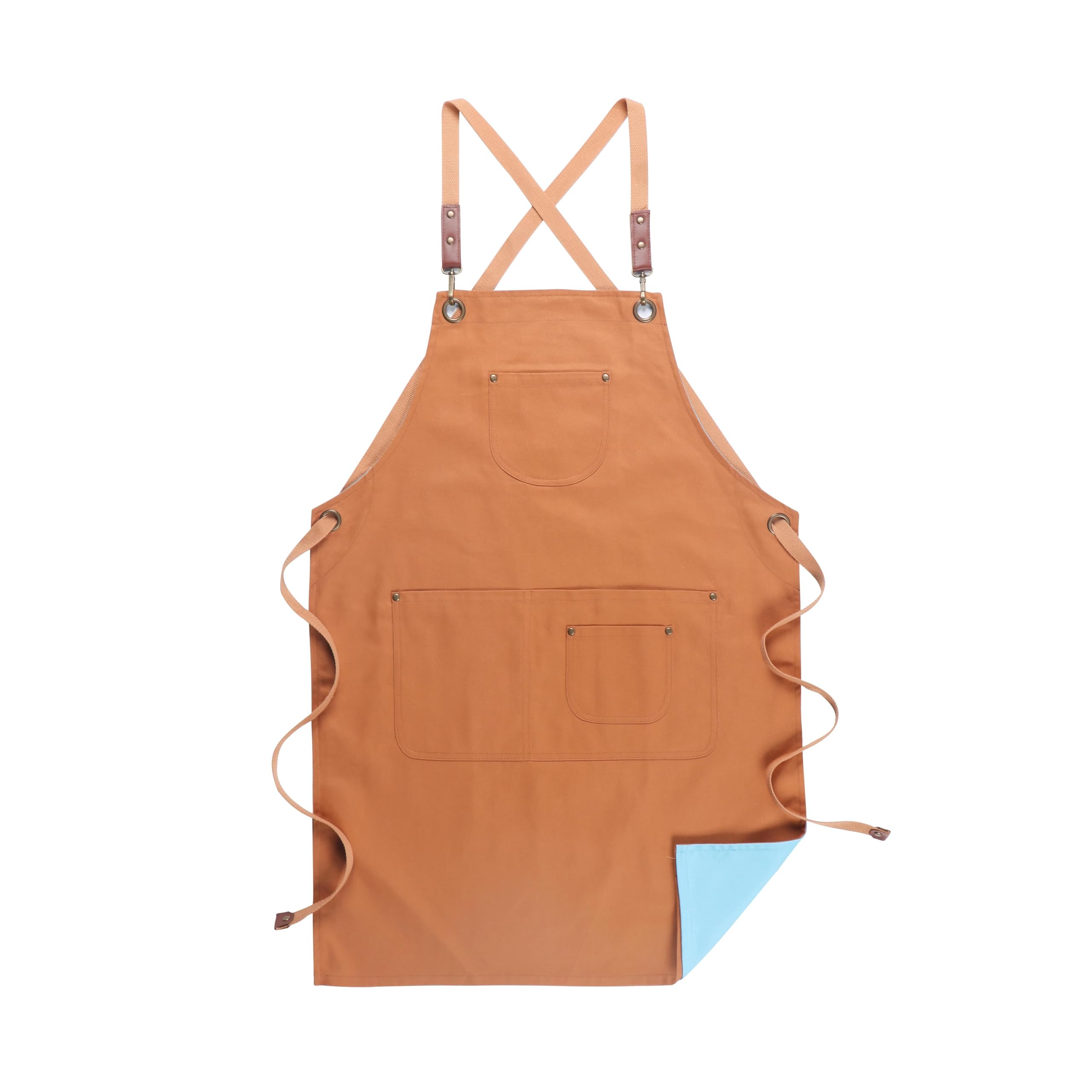 Delantal Cocina Baberos Delantales De Cocina De Lona De Dos Caras A La Moda para Mujer Hombre Trabajo De Chef Restaurante Bar Tienda Cafeterías