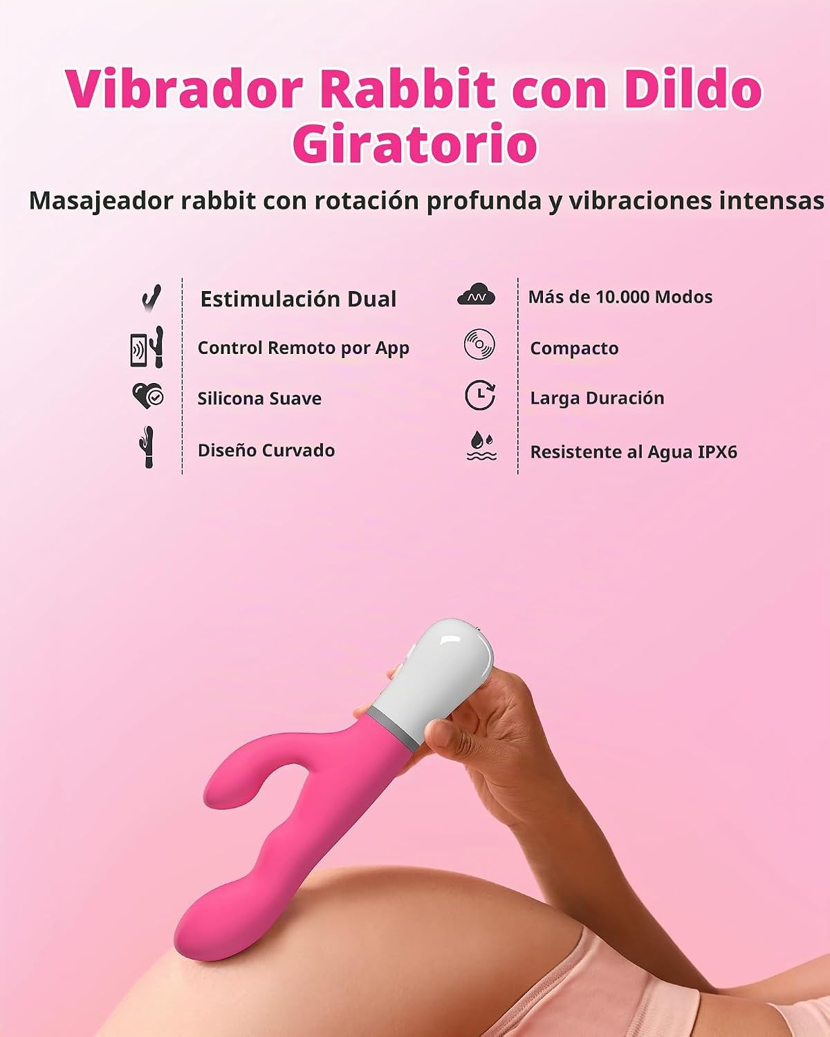 LOVENSE Nora Estimulador de Clítoris Femenino, Vibradorador Punto G con App