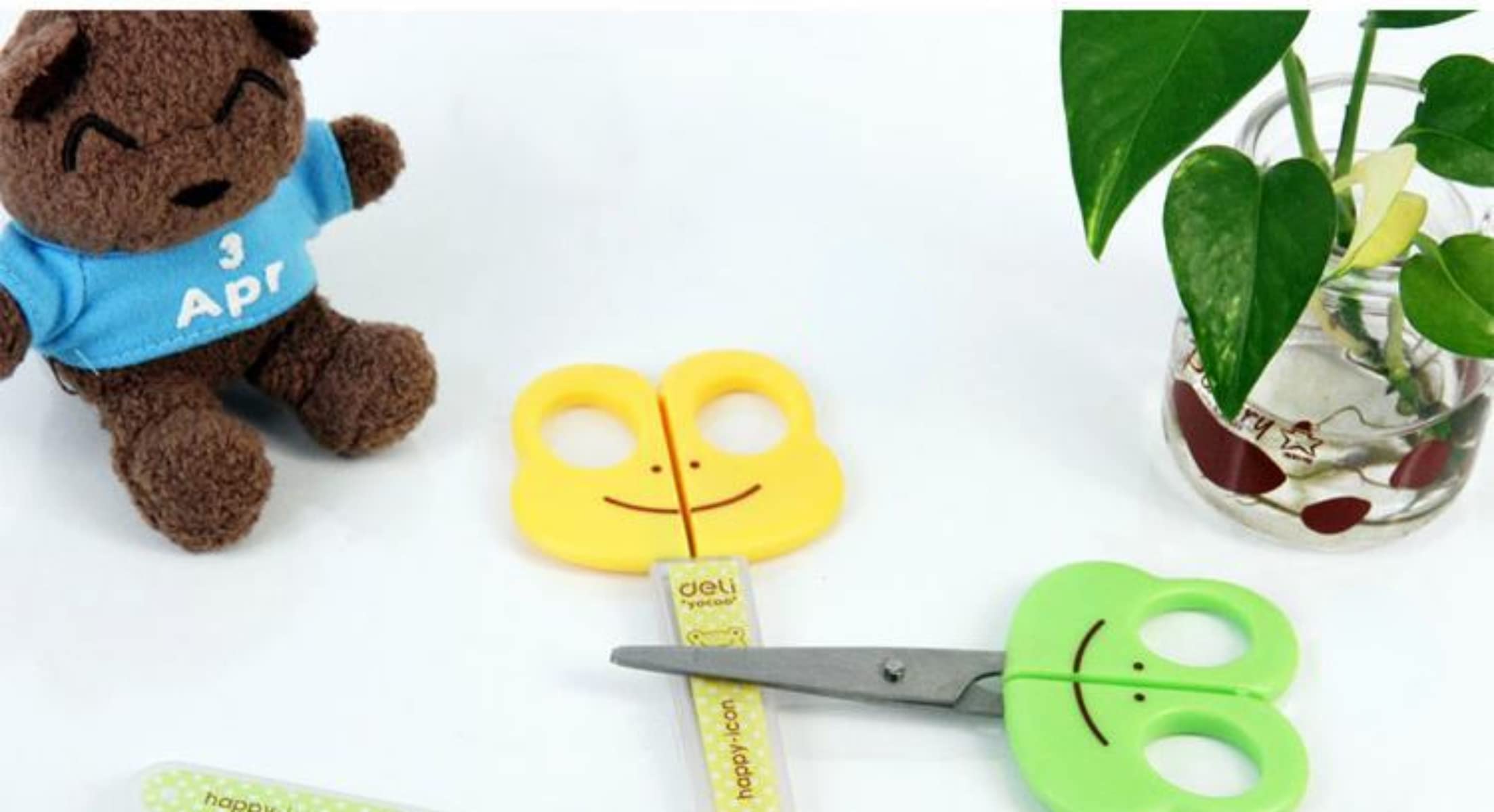 Amazon.co.jp: NIOIPXA カエル型はさみ 子供用 ステーショナリー