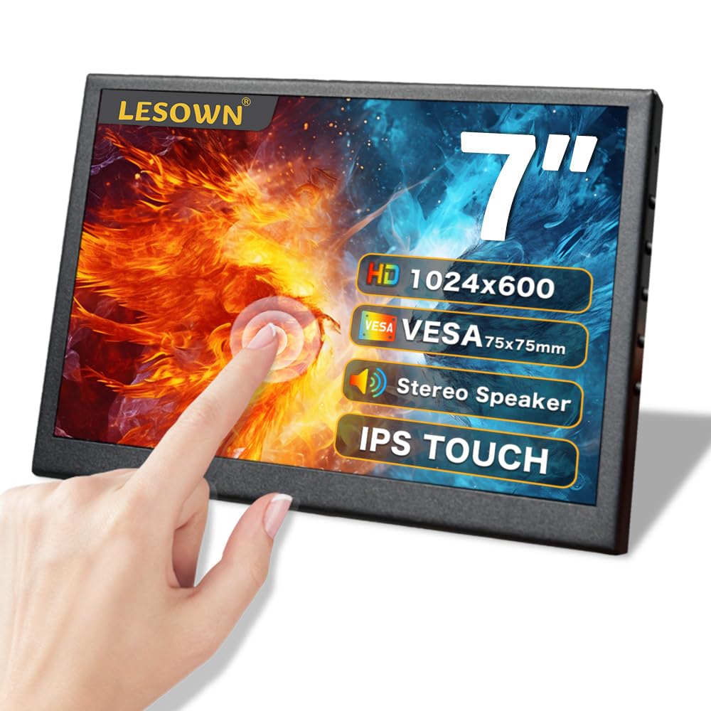 Amazon.com: LESOWN 7inch Touch IPS Portable Monitor with Dual