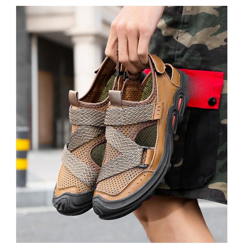 Men Beach Sandals Comfortable Men Sandals Stretch Fabric Sandals Classic Men Soft Sandals(39)2