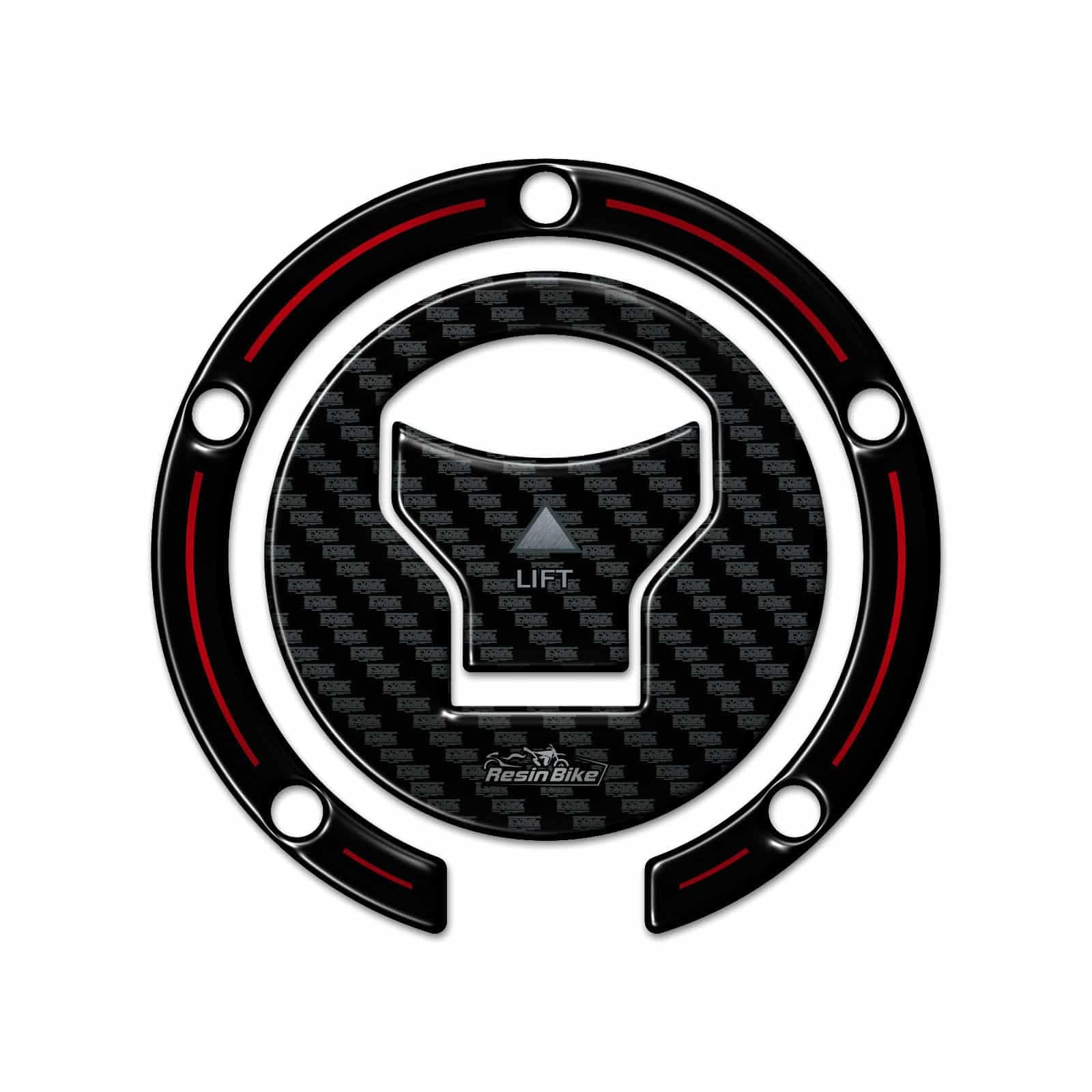 Resin Bike Naklejki Moto kompatybilne z Honda NT 1100 2020-2026. Chronią korka zbiornika przed uderzeniami i zadrapaniami. Naklejki żywiczne z efektem 3D - wyprodukowane we Włoszech