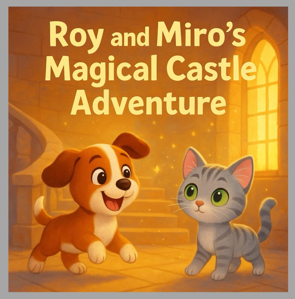Roy and Miro’s Magical Castle Adventure: A Curious Puppy and a Careful Kitten Explore a Sparkling Forest Castle